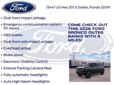 2026 Ford Bronco Outer Banks 312A