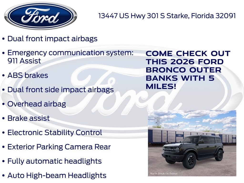 2026 Ford Bronco Outer Banks 312A