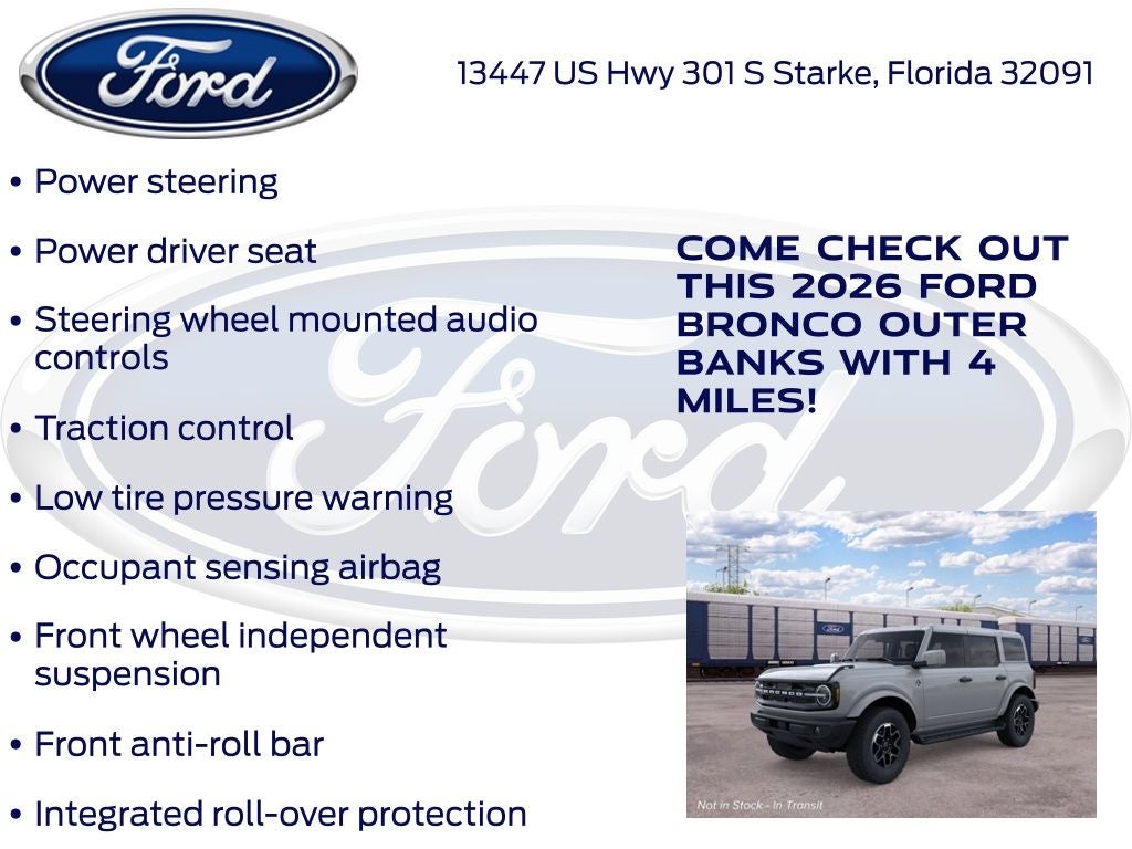 2026 Ford Bronco Outer Banks 314A