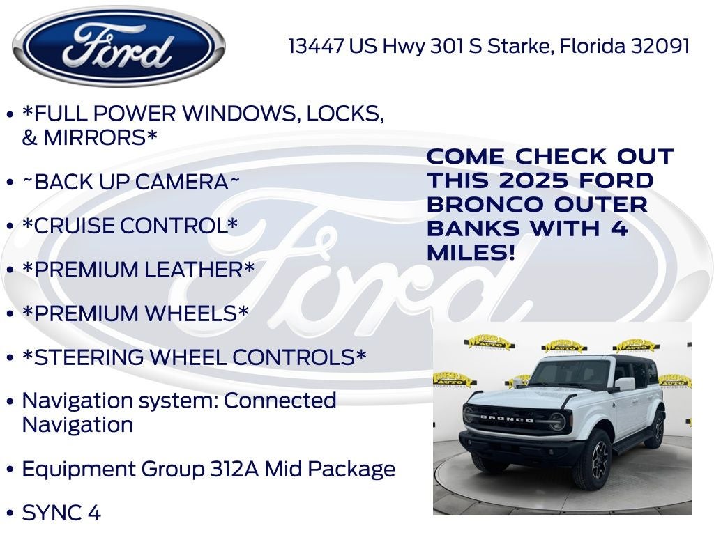 2025 Ford Bronco Outer Banks 312A