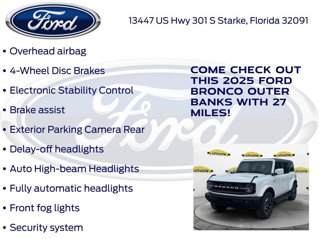 2025 Ford Bronco Outer Banks 312A