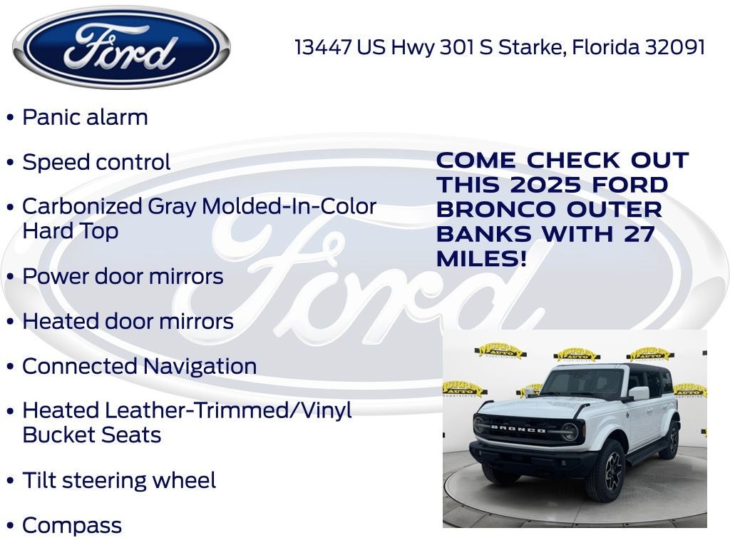 2025 Ford Bronco Outer Banks 312A
