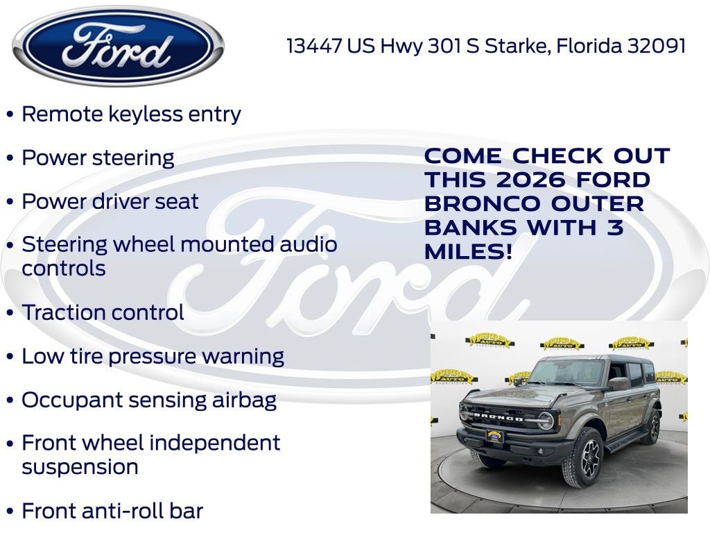 2026 Ford Bronco Outer Banks 314A