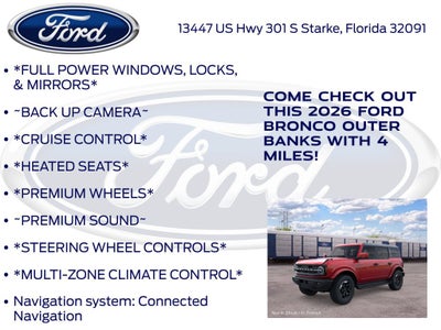 2026 Ford Bronco Outer Banks 314A