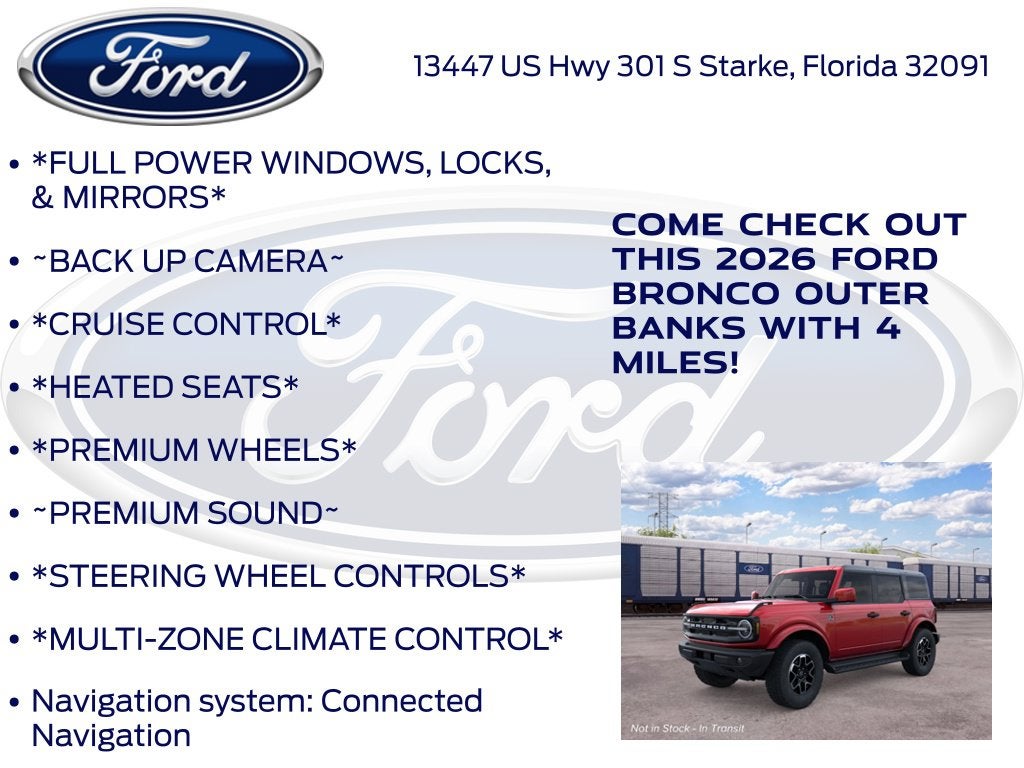 2026 Ford Bronco Outer Banks 314A