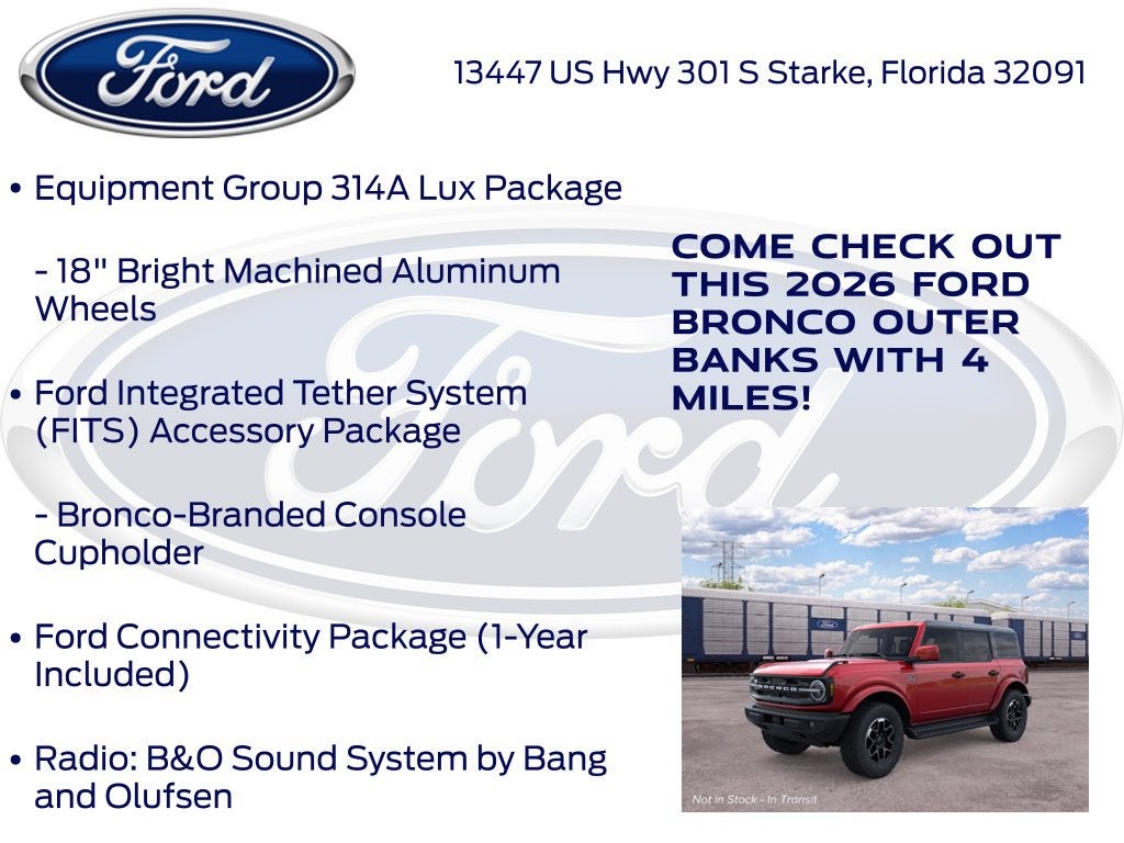 2026 Ford Bronco Outer Banks 314A