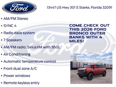 2026 Ford Bronco Outer Banks 314A