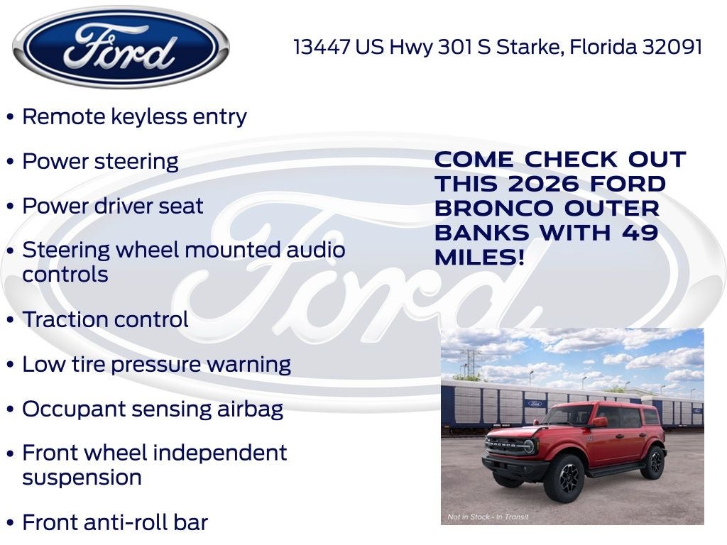 2026 Ford Bronco Outer Banks 314A