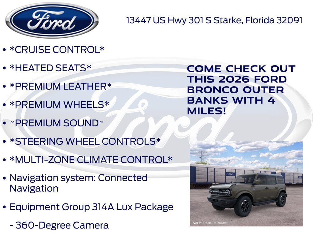 2026 Ford Bronco Outer Banks 314A
