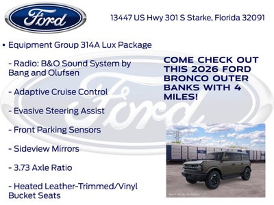 2026 Ford Bronco Outer Banks 314A
