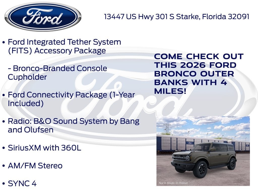 2026 Ford Bronco Outer Banks 314A