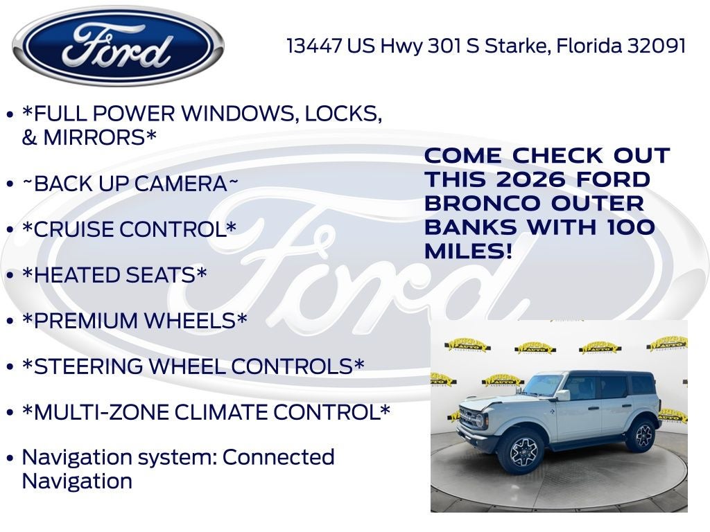 2026 Ford Bronco Outer Banks 312A