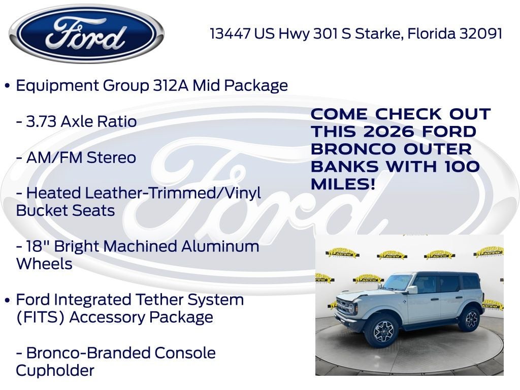 2026 Ford Bronco Outer Banks 312A