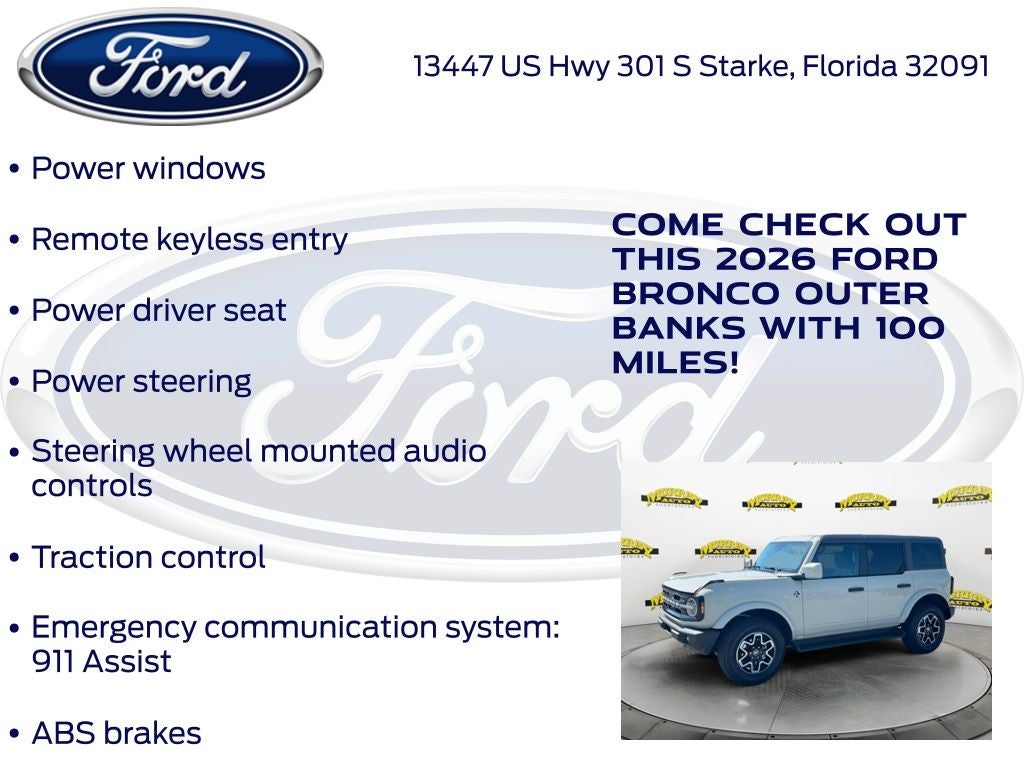 2026 Ford Bronco Outer Banks 312A