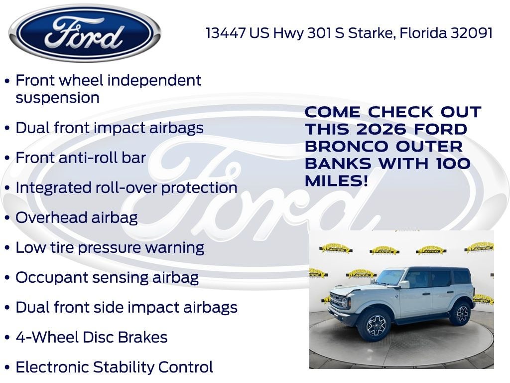 2026 Ford Bronco Outer Banks 312A