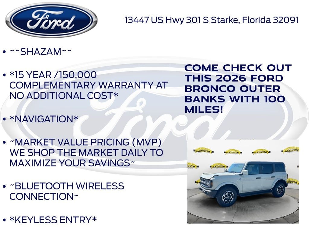 2026 Ford Bronco Outer Banks 312A