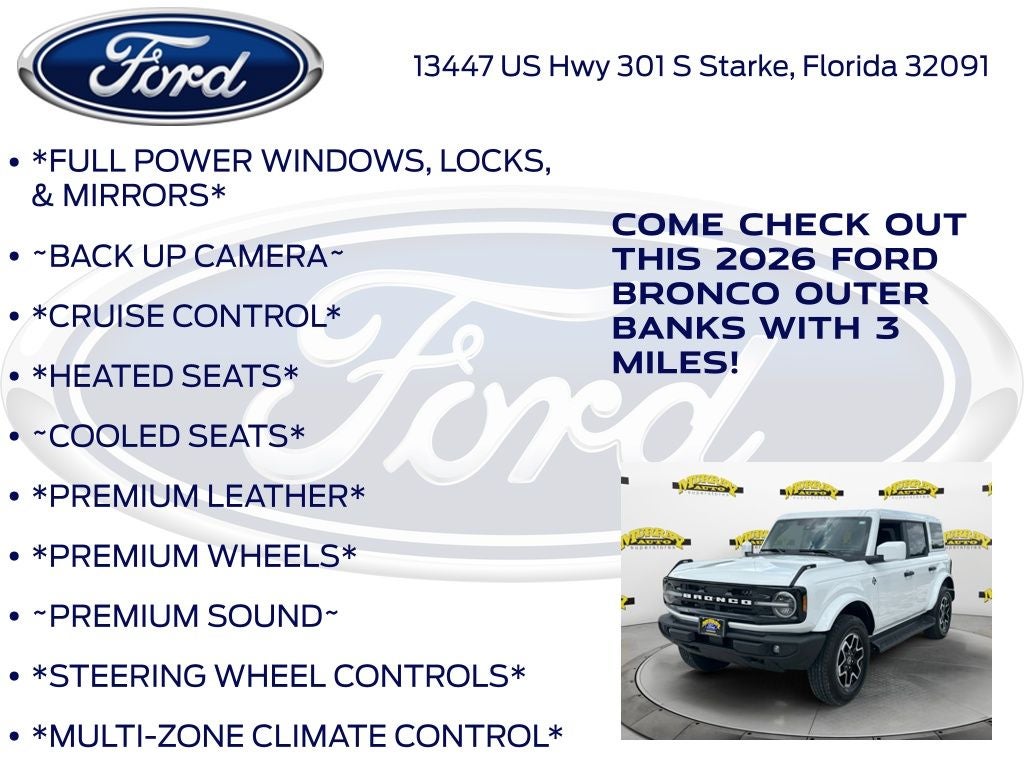 2026 Ford Bronco Outer Banks InTransit