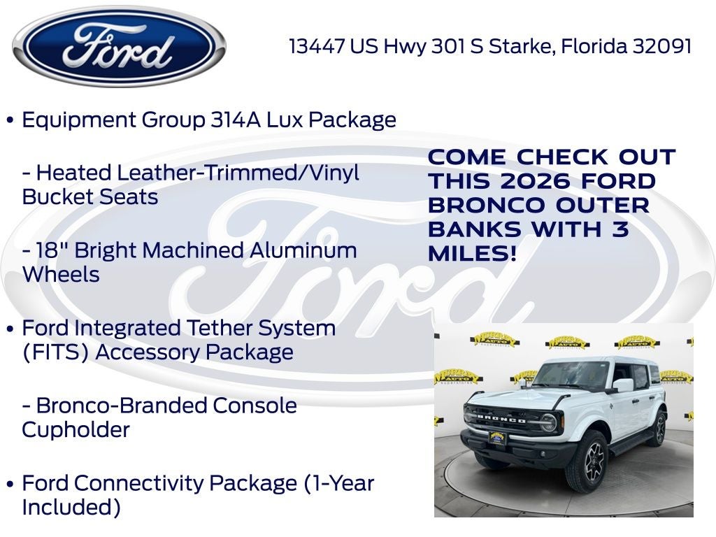 2026 Ford Bronco Outer Banks InTransit