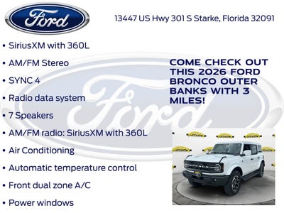 2026 Ford Bronco Outer Banks InTransit