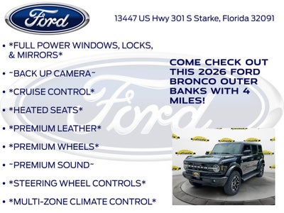 2026 Ford Bronco Outer Banks InTransit