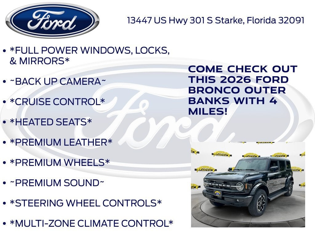 2026 Ford Bronco Outer Banks InTransit