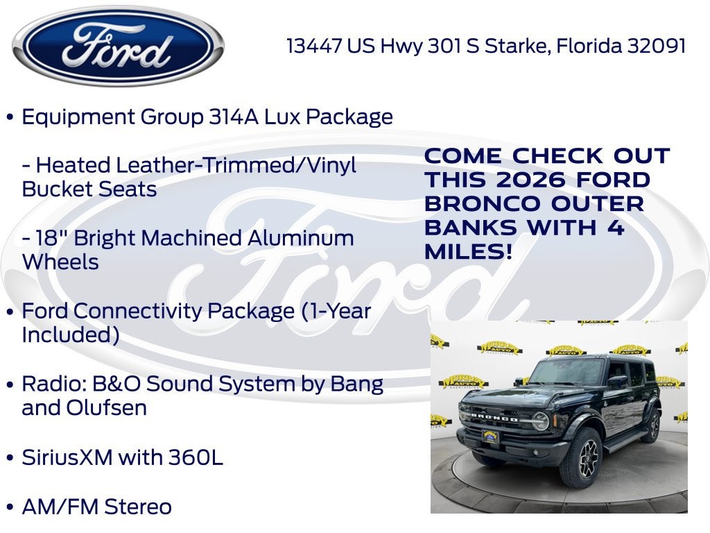 2026 Ford Bronco Outer Banks InTransit