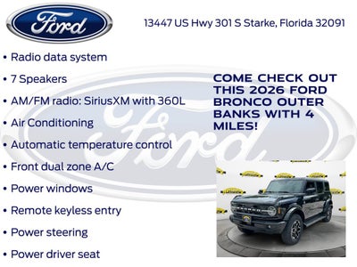 2026 Ford Bronco Outer Banks InTransit