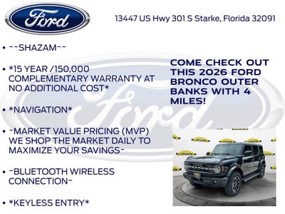 2026 Ford Bronco Outer Banks InTransit