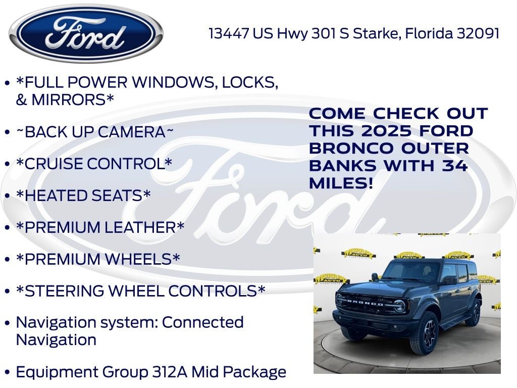 2025 Ford Bronco Outer Banks 312A