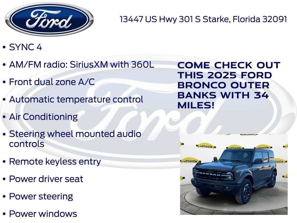 2025 Ford Bronco Outer Banks 312A