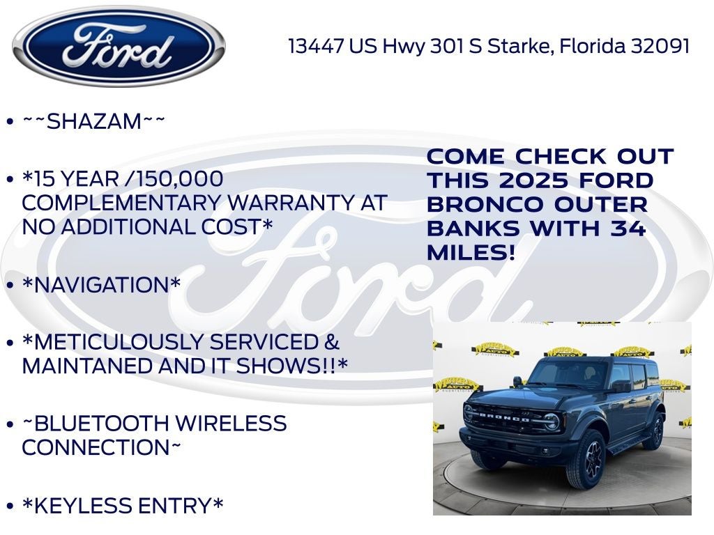 2025 Ford Bronco Outer Banks 312A