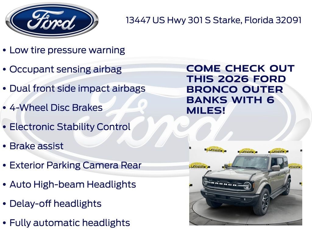 2026 Ford Bronco Outer Banks 312A