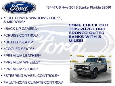2026 Ford Bronco Outer Banks InTransit