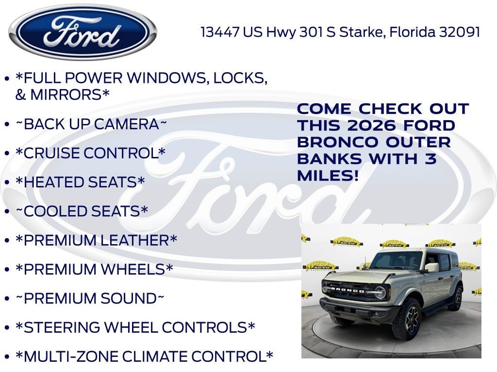 2026 Ford Bronco Outer Banks InTransit