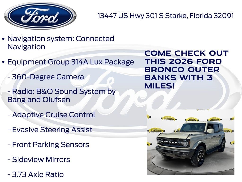 2026 Ford Bronco Outer Banks InTransit