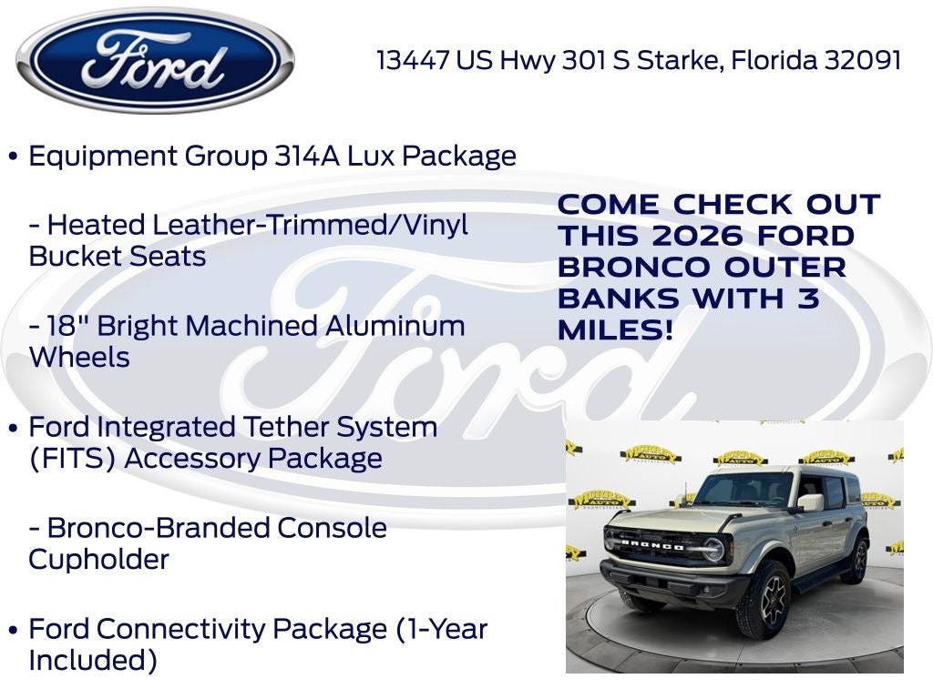 2026 Ford Bronco Outer Banks InTransit