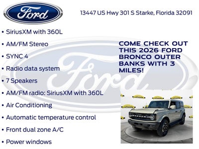 2026 Ford Bronco Outer Banks InTransit