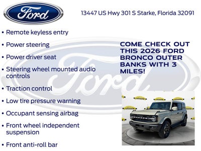 2026 Ford Bronco Outer Banks 314A