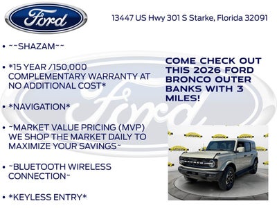 2026 Ford Bronco Outer Banks InTransit