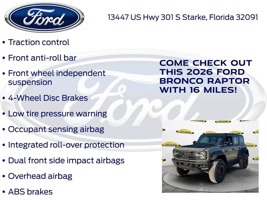 2026 Ford Bronco Raptor 374A