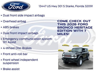 2026 Ford Bronco Heritage Edition 662A