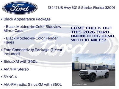 2026 Ford Bronco Big Bend 222A