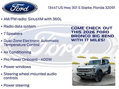 2026 Ford Bronco Big Bend 222A