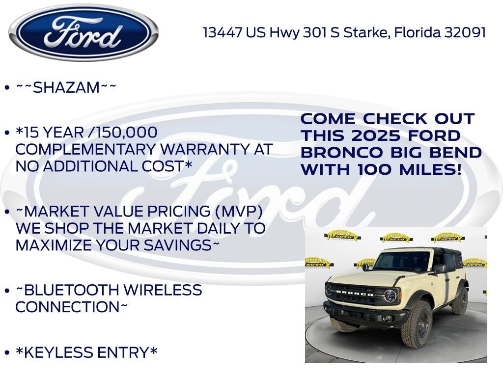 2025 Ford Bronco Big Bend 222A