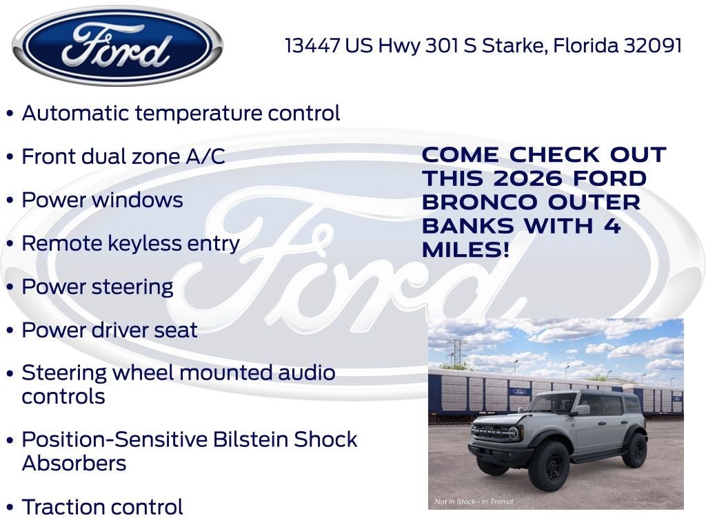 2026 Ford Bronco Outer Banks 314A