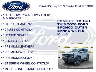 2026 Ford Bronco Outer Banks InTransit