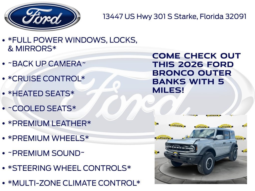 2026 Ford Bronco Outer Banks InTransit