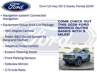 2026 Ford Bronco Outer Banks InTransit