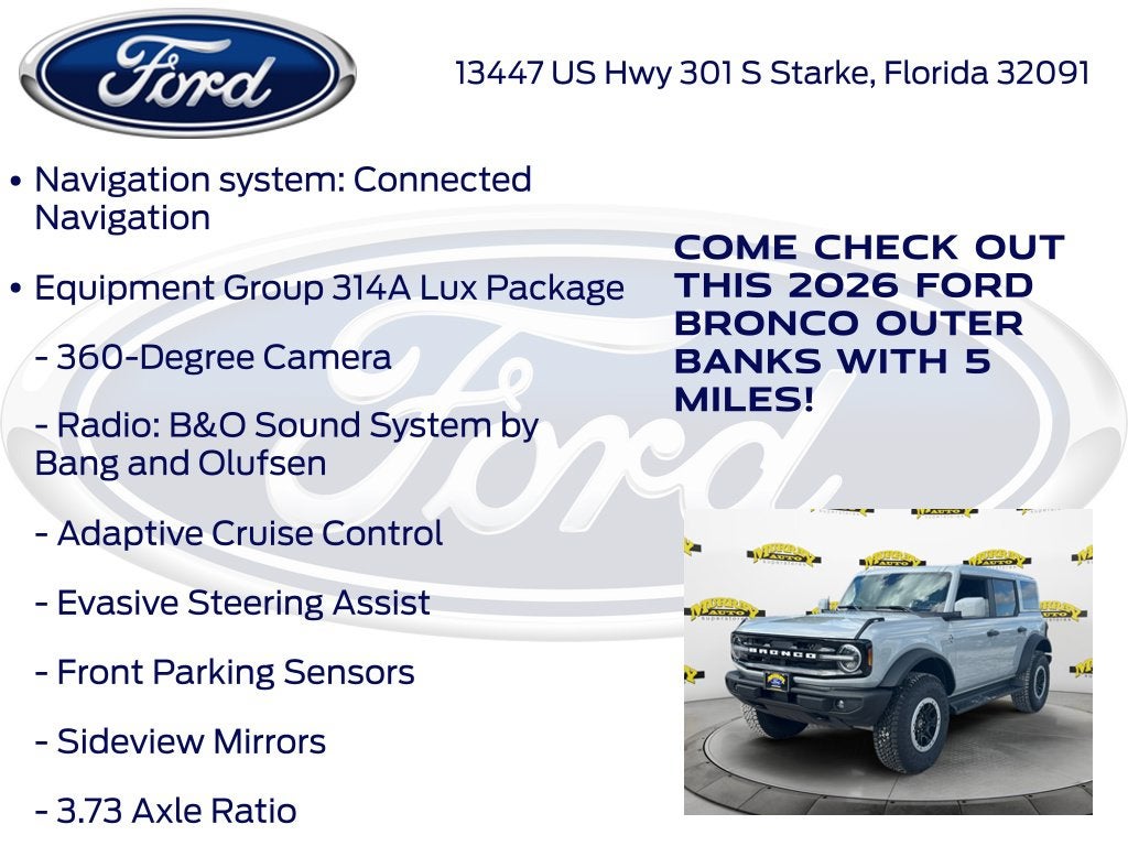 2026 Ford Bronco Outer Banks InTransit