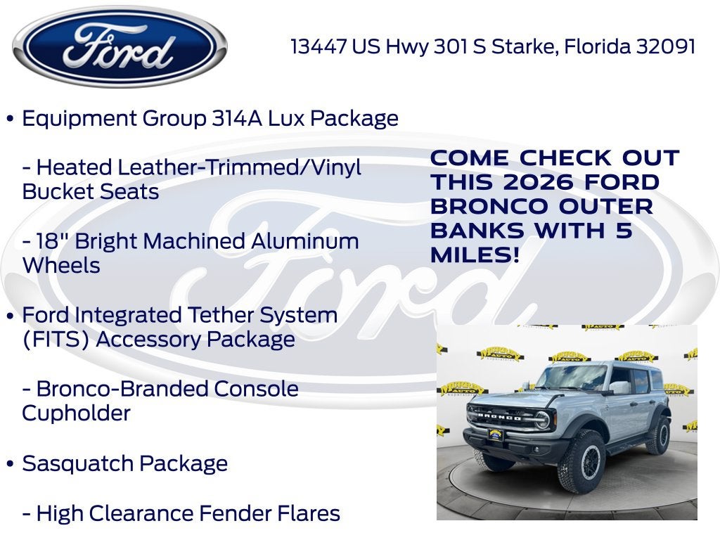2026 Ford Bronco Outer Banks InTransit